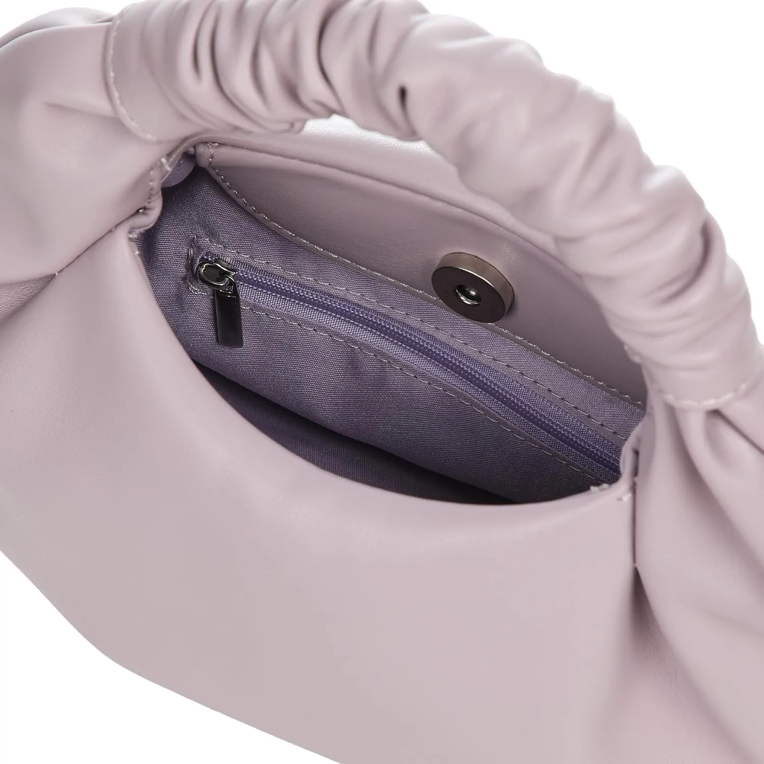 Mini Hobo Tote Bags for Women Soft Leather Clutch Purses for Women Cloud-Shaped Top Handle Bags
