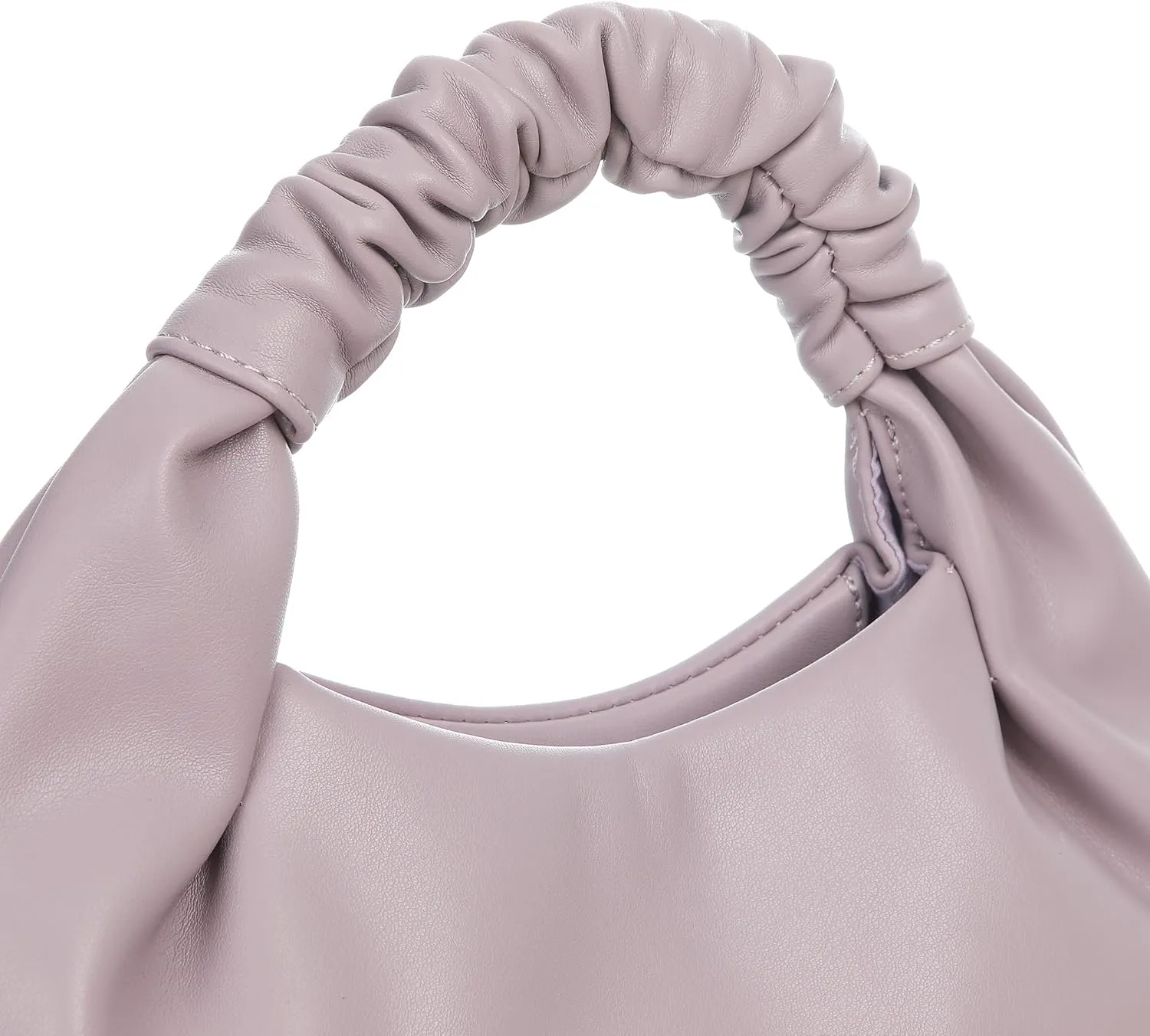 Mini Hobo Tote Bags for Women Soft Leather Clutch Purses for Women Cloud-Shaped Top Handle Bags