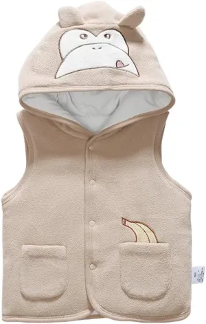 Monvecle Baby to Toddler Hooded Vests Unisex Infants Sleeveless Padded Waistcoat