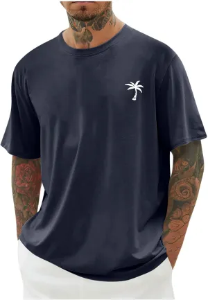Muscularfit Men Oversized T Shirt Loose Fit Crewneck Short Sleeve Casual Tops Fashion Solid Athletic T-Shirt Summer Beach Top