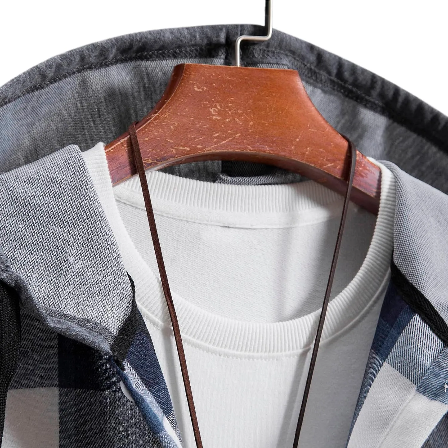 Muscularfit Mens Sweatshirt Plaid Button Shirt Causal Long Sleeve Lightweight Shirt Jacket With Hood Fall Winter Outwear Coat