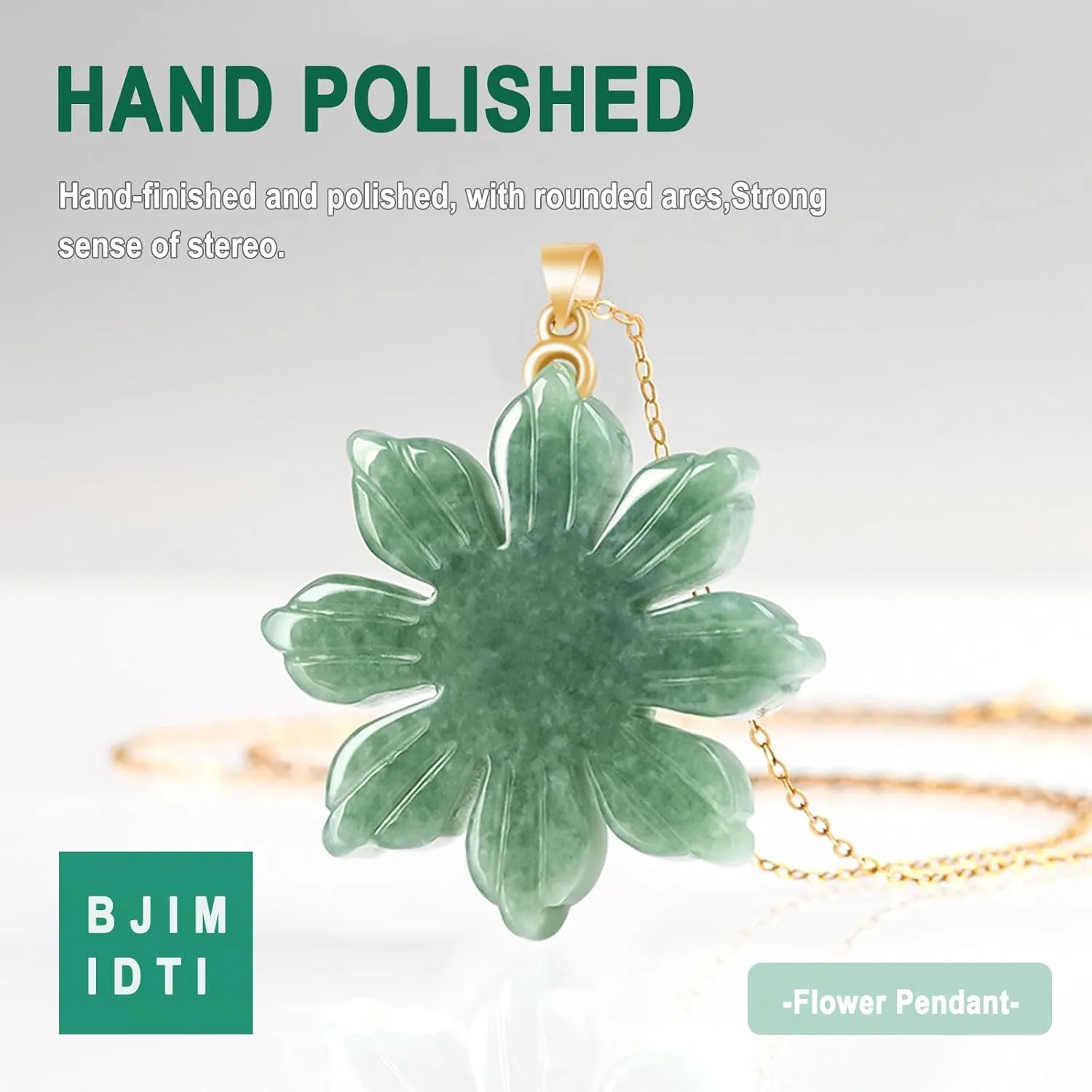 Natural Green Jade Necklaces for Women Good Luck Donut Jade Pendant Necklaces Amulet Jewelry Gifts