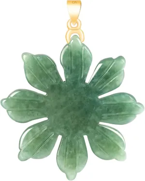 Natural Green Jade Necklaces for Women Good Luck Donut Jade Pendant Necklaces Amulet Jewelry Gifts