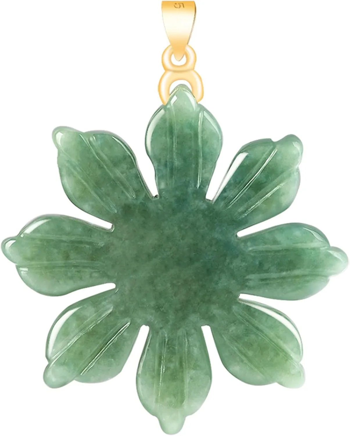 Natural Green Jade Necklaces for Women Good Luck Donut Jade Pendant Necklaces Amulet Jewelry Gifts