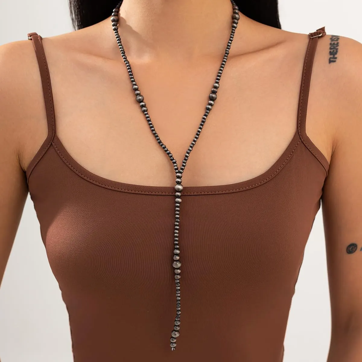 Navaho Pearl Bow Necklaces Western Necklace for Women Pearl Layered Necklaces Cowgirl Turquoise Necklace Western Jewelry for Women