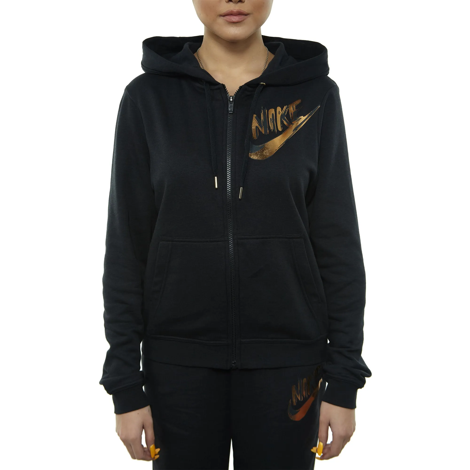 Nike Metallic Logo Full Zip Hoodie Womens Style : 938957-010