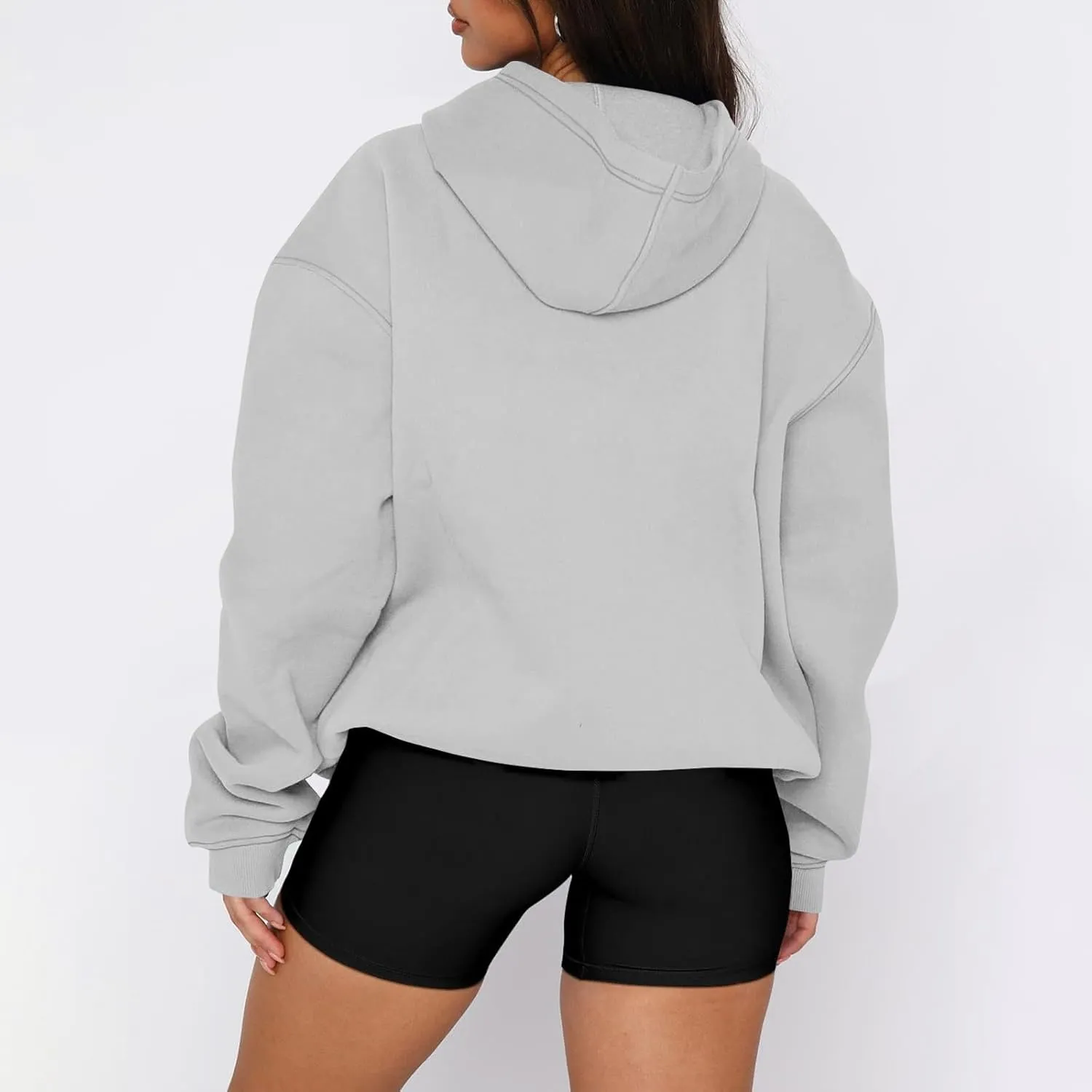 Oversized Hoodies for Women Fleece Hooded Sweatshirt Drop Shoulder Long Sleeve Pullover Casual Tops with Pocket