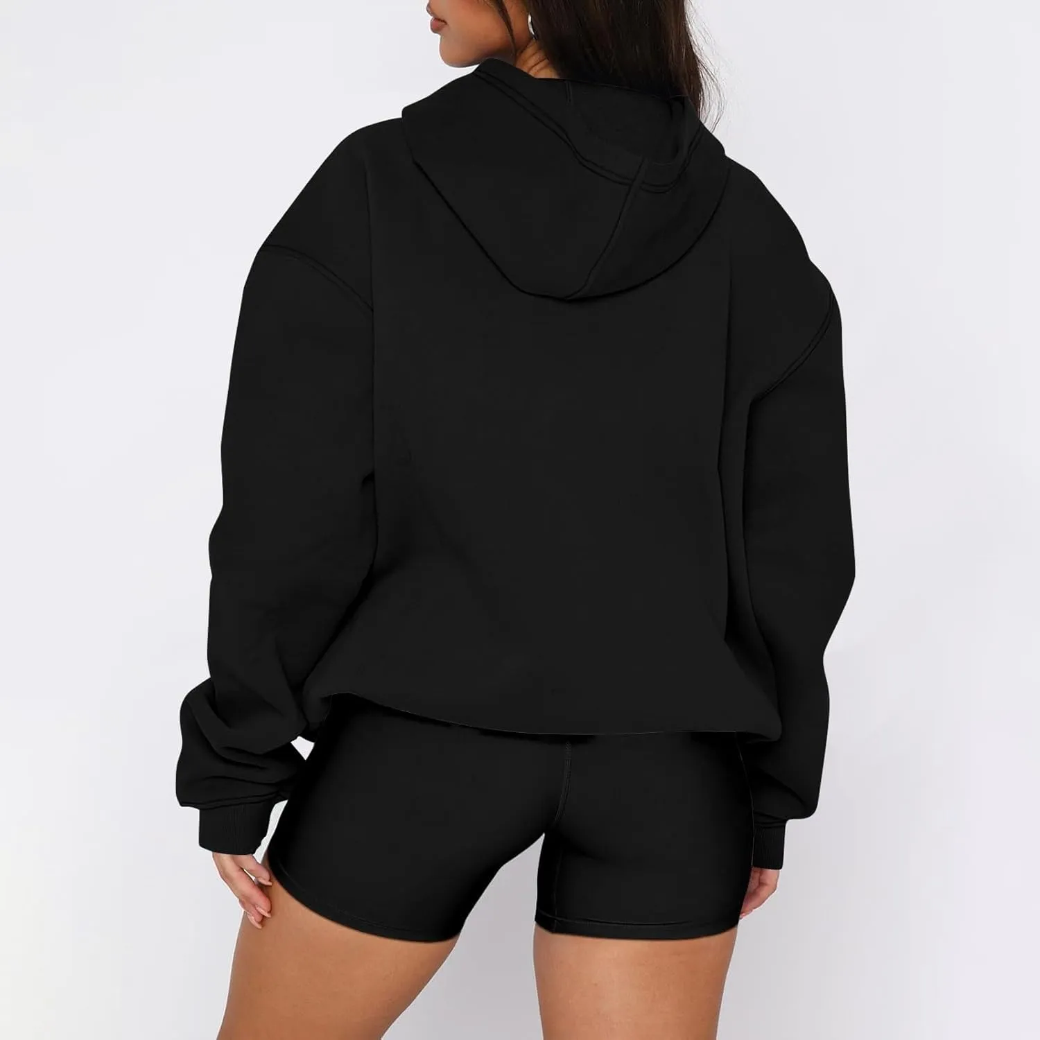 Oversized Hoodies for Women Fleece Hooded Sweatshirt Drop Shoulder Long Sleeve Pullover Casual Tops with Pocket