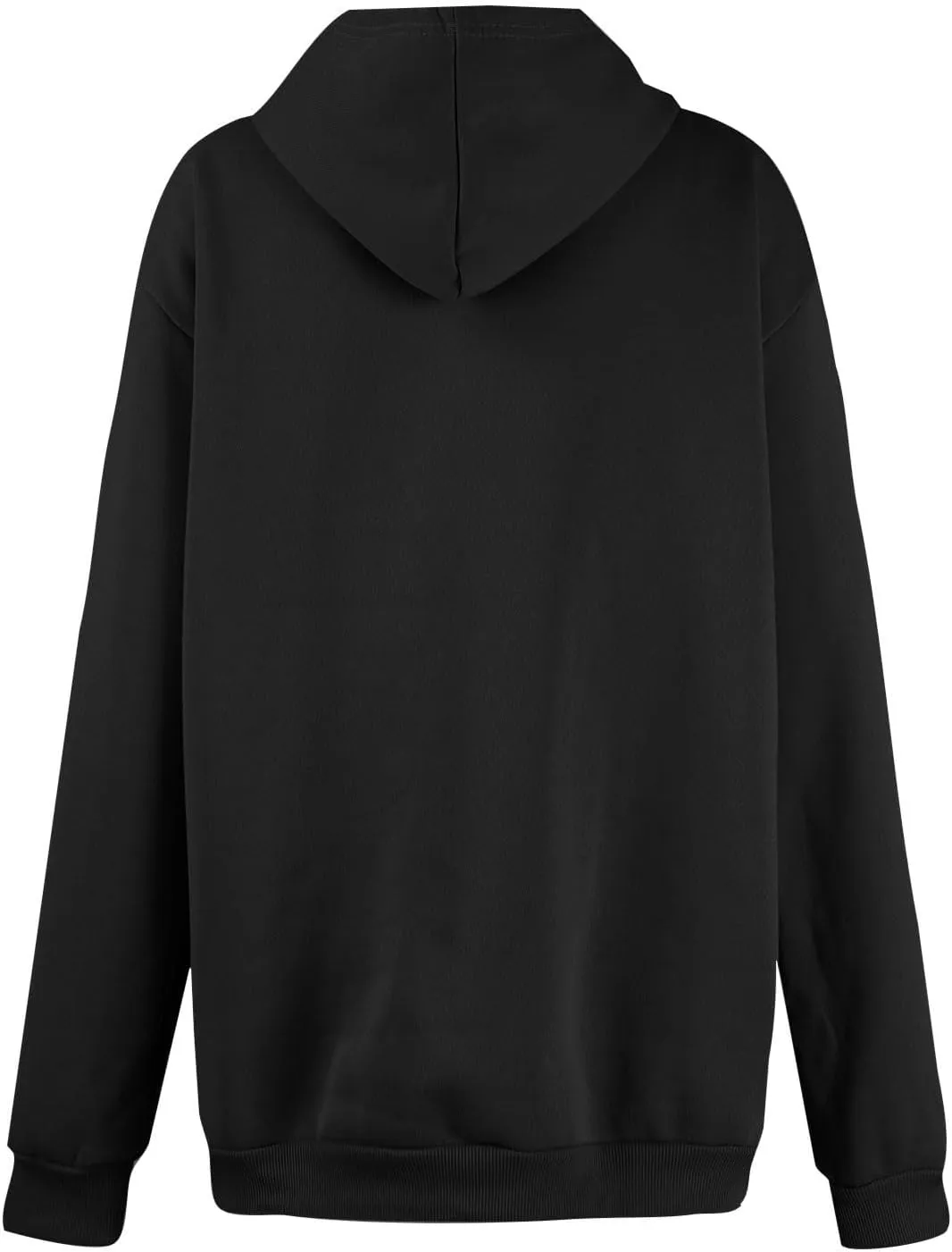 Oversized Zip Up Hoodie Women Fleece Drawstring Hooded Sweatshirt Y2k Full Zip Hoodies Comfy Sweat Shirt with Pockets