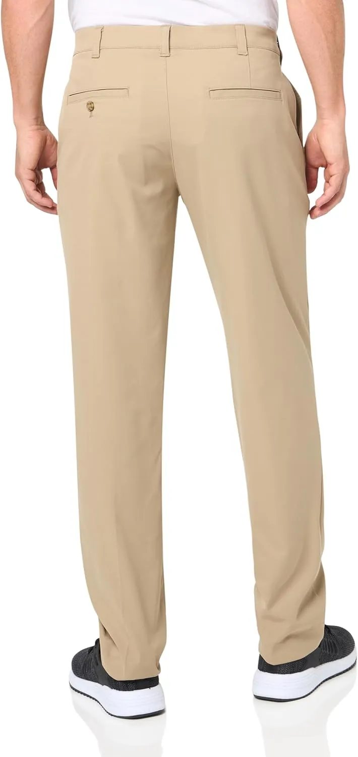 PGA TOUR Men's Flat Front Active Waistband Golf Pant with a Classic Fit, Moisture-Wicking and Sun Protection (Sizes 30-54)