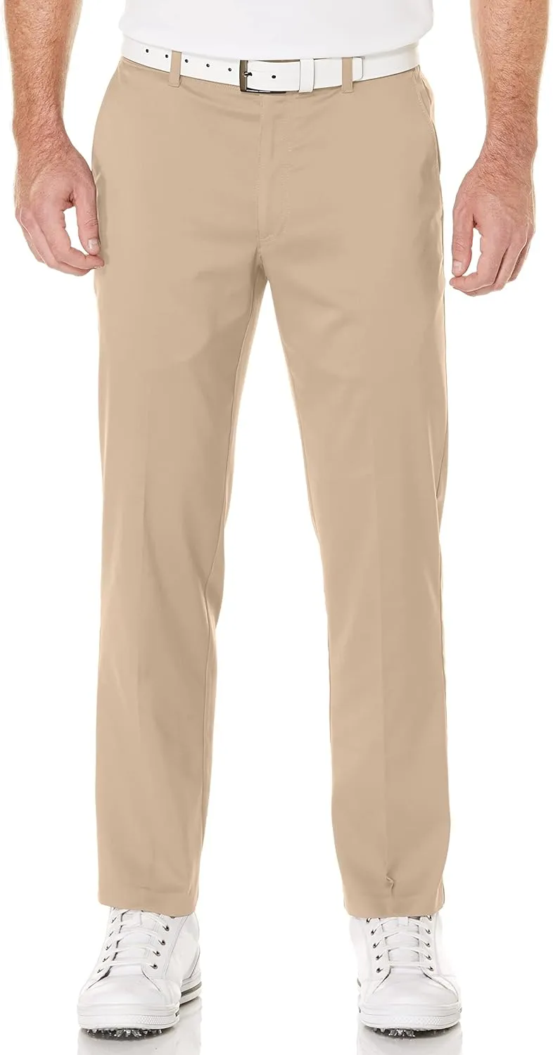 PGA TOUR Men's Flat Front Active Waistband Golf Pant with a Classic Fit, Moisture-Wicking and Sun Protection (Sizes 30-54)