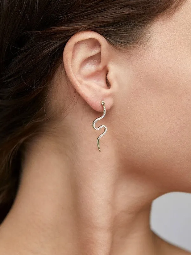 PILGRIM Dagny Serpent Earrings