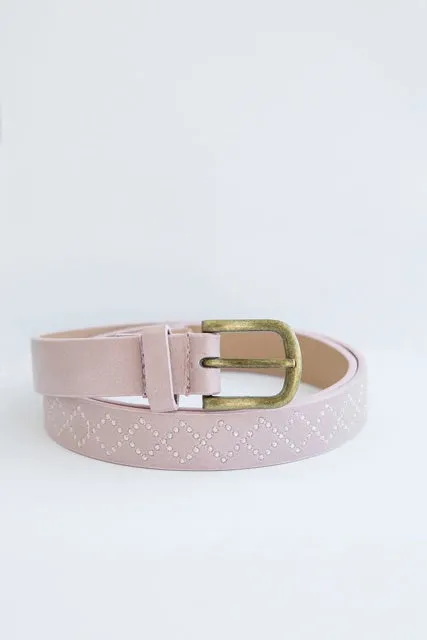 Pink Stitch Belt