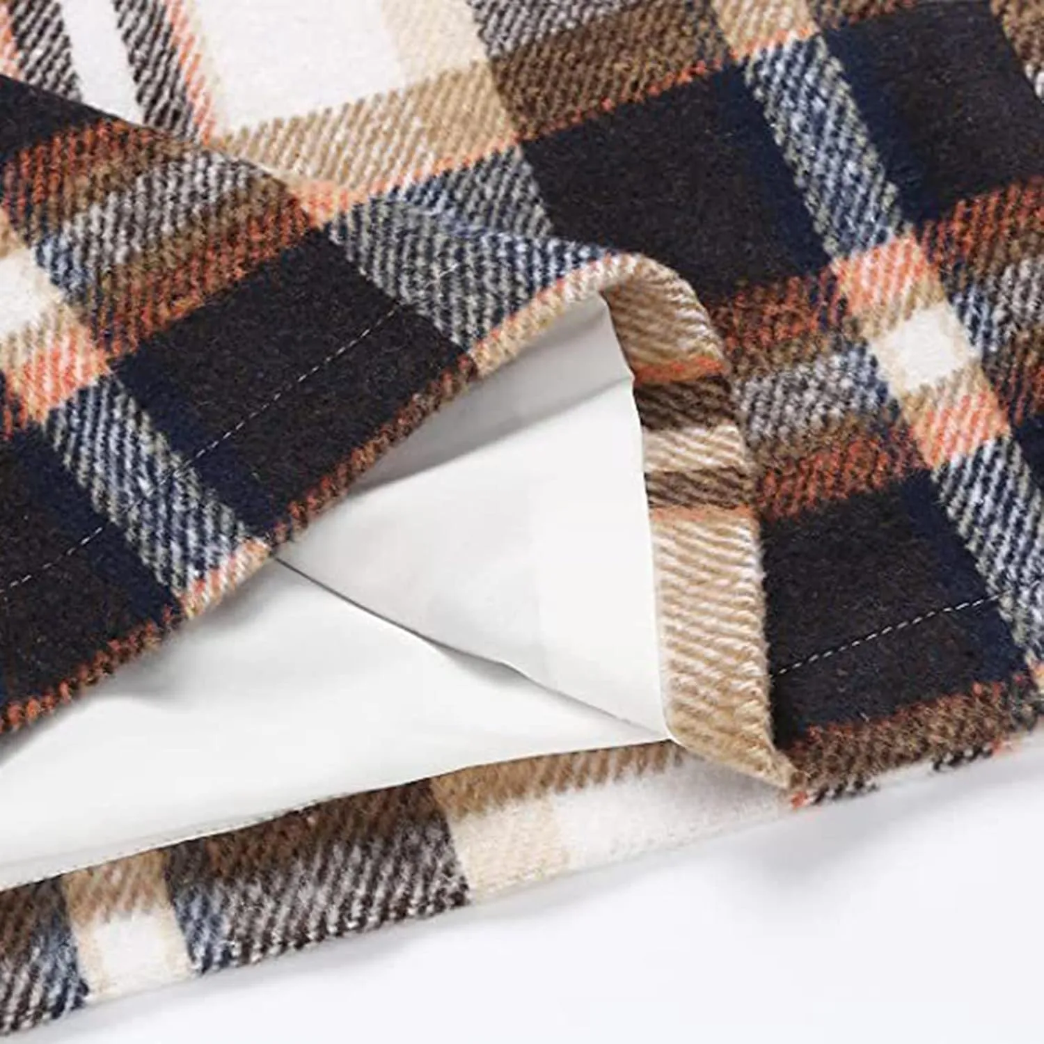 Plaid Skirts for Women Fall High Waisted Wool Bodycon Mini Skirt Casual Trendy Tweed Pencil Skirt A Line Skirt