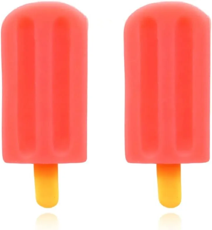 Popsicle Earrings for Women, Cute Food Ice Cream Earrings, Colorful Popsicle Post Earrings Hypoallergenic, Rainbow Ice Cream Earrings Studs, Ice Cream Jewelry -s Funny Earrings