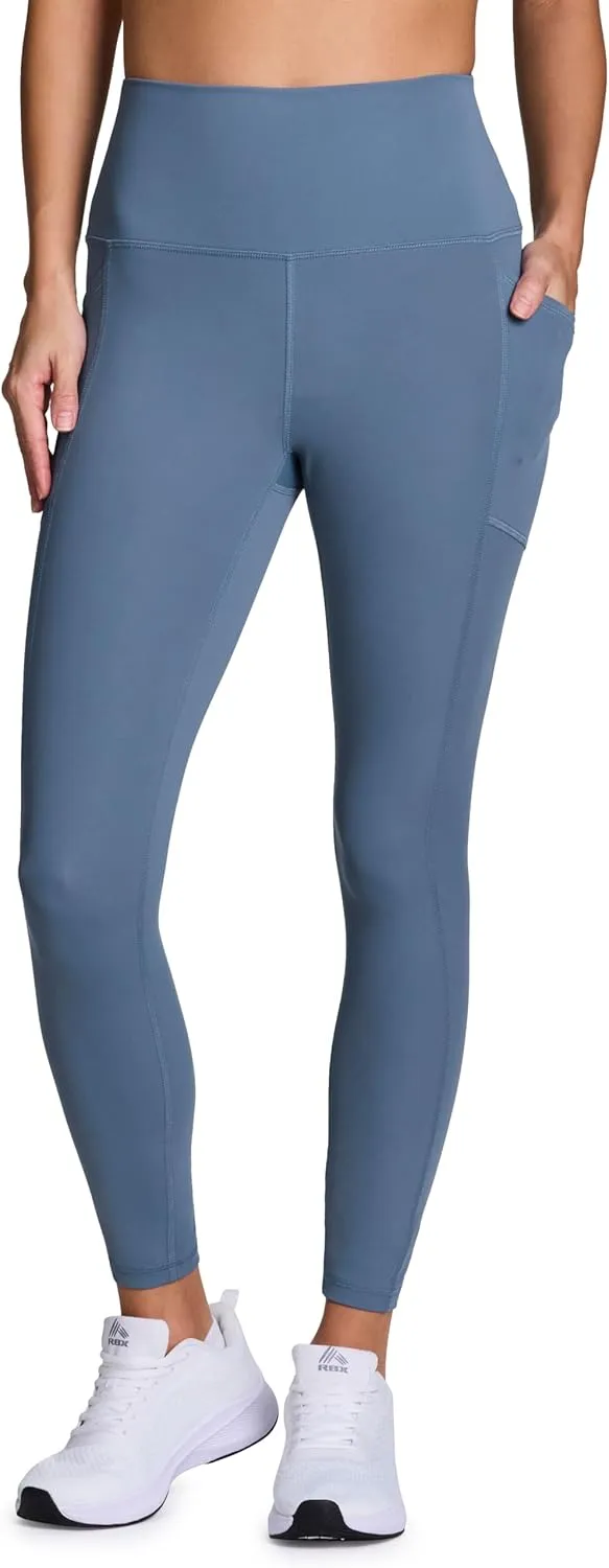 RBX Active High Waisted Squat Proof Ankle Length Leggings for Women, 7/8 Yoga Leggings with Pockets
