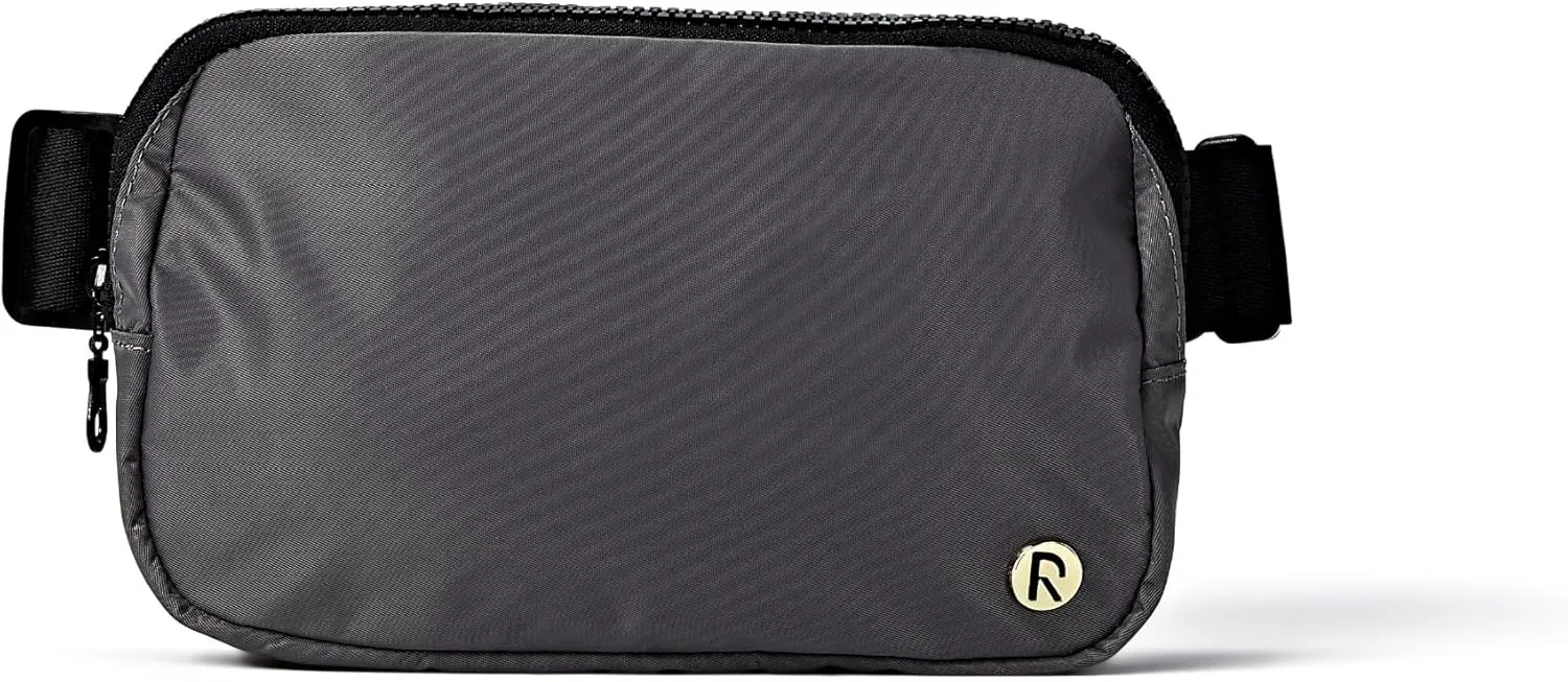 Red by Kiss Cross Body Bag, Durable Water-Resistant Fabric, Lightweight Daily Bag, Adjustable Straps & Inner Pocket (Mini, Gray)