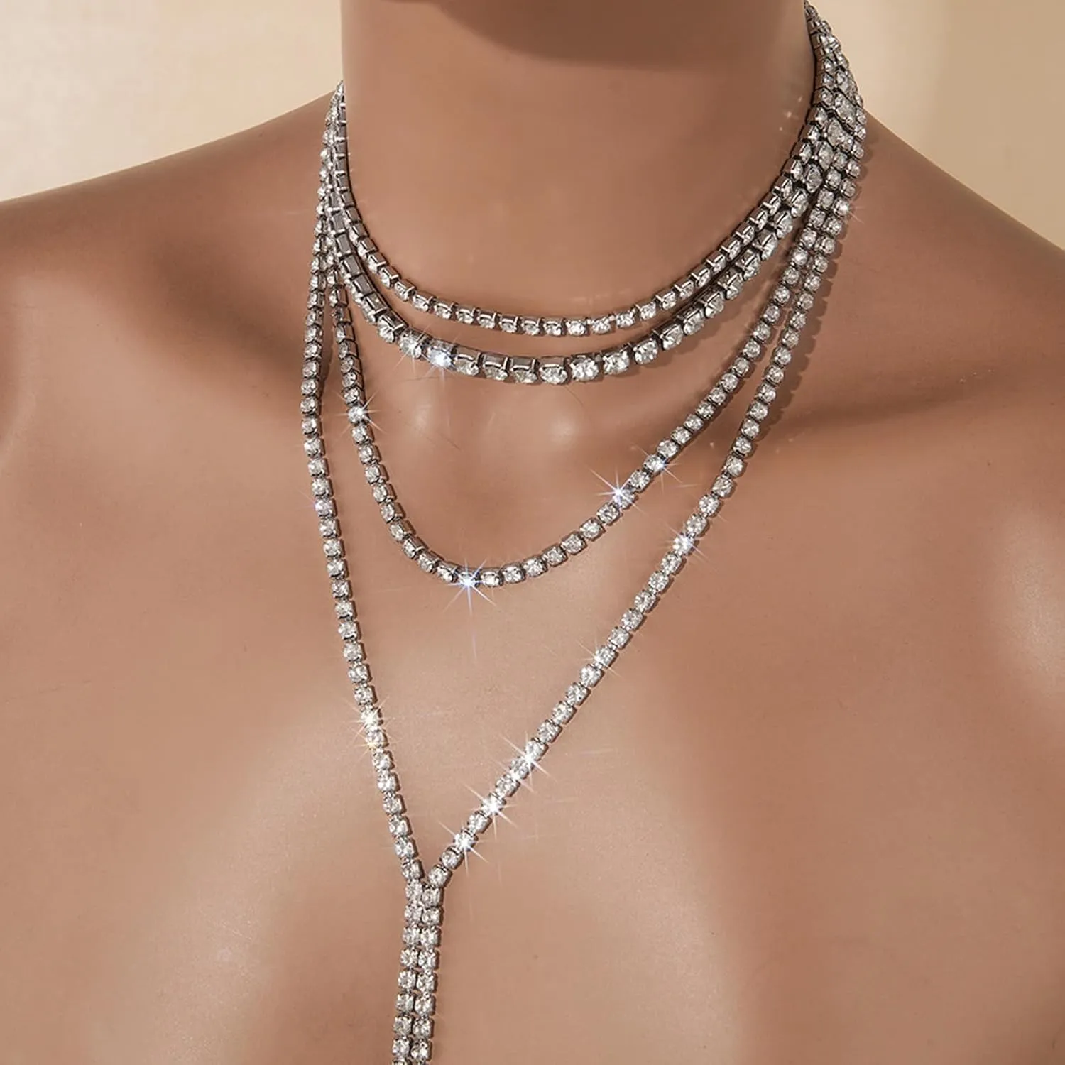 Roe Dolph Lariat Necklace for Women Long Y Necklace Layered Gold Necklaces for Women Gold Drop Necklace Y Herringbone Necklaces Gold Jewelry Accessories