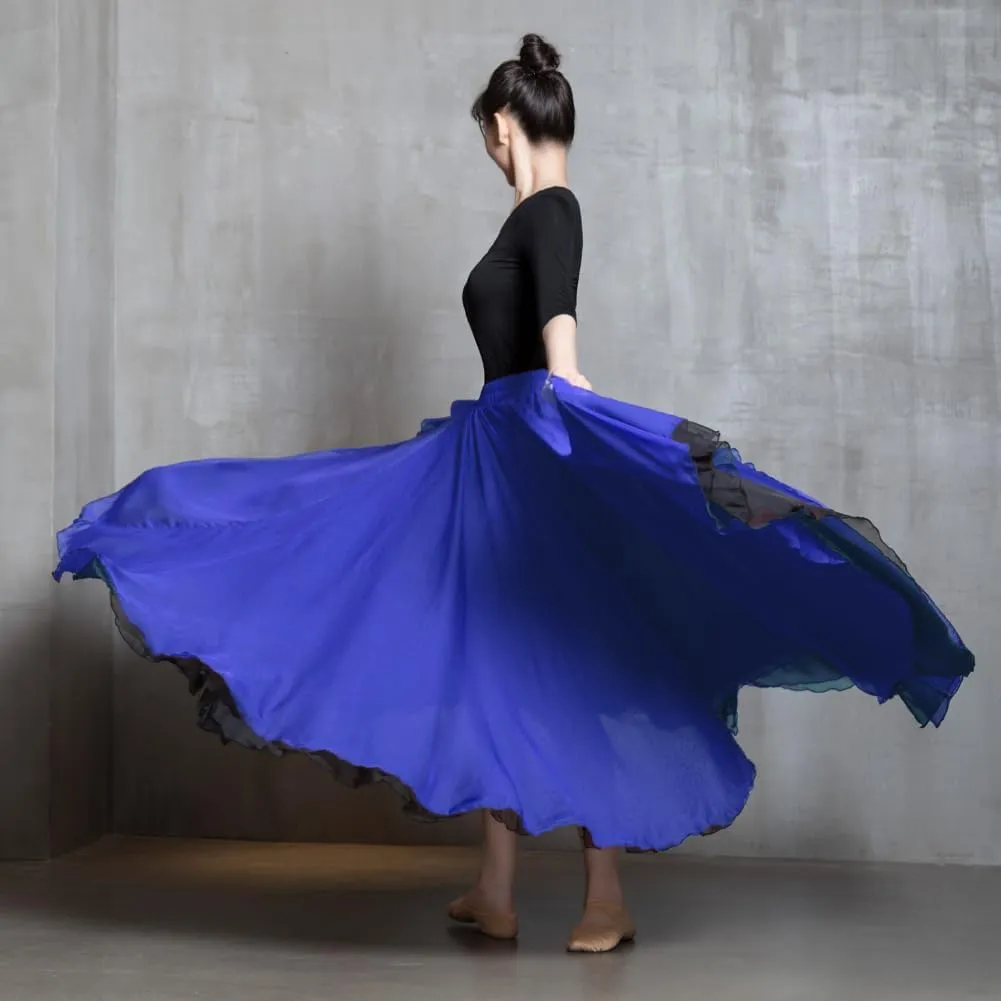 ROYAL SMEELA 720 Long Ballet Skirt Women Fairy Lyrical Dance Skirt Modern Dance Costume Flowy Maxi Skirts for Ballerina