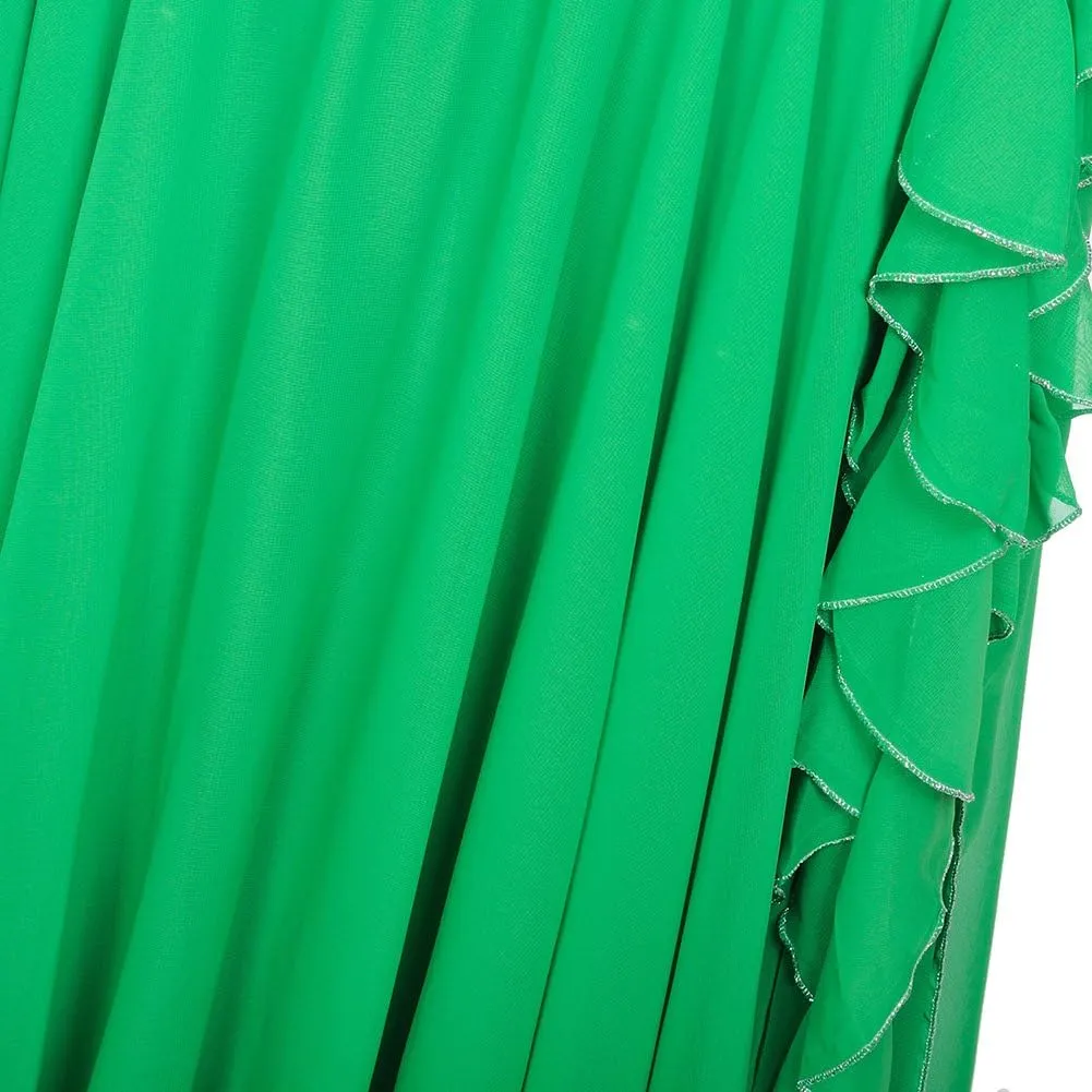 ROYAL SMEELA Chiffon Belly Dance Skirt Slit Bellydance Skirts Tribal Belly Dancer Costumes for Women Carnival Outfit