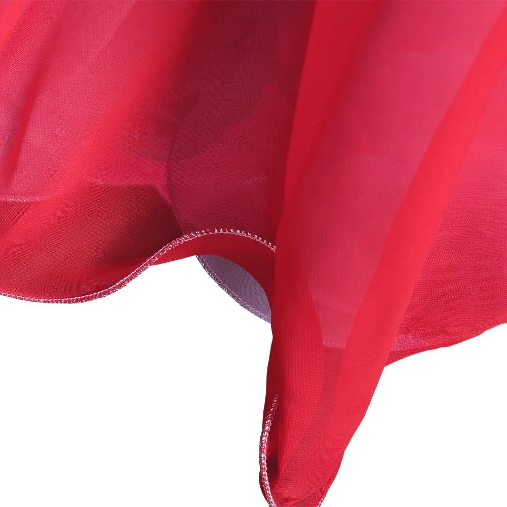 ROYAL SMEELA Chiffon Belly Dance Skirt Slit Tribal Bellydance Skirts Belly Dancer Costumes for Women Carnival Outfit
