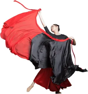ROYAL SMEELA Women's Lyrical Dance Wrap Skirt - Flowy Maxi Skirts for Ballerina, Modern Contemporary Dance