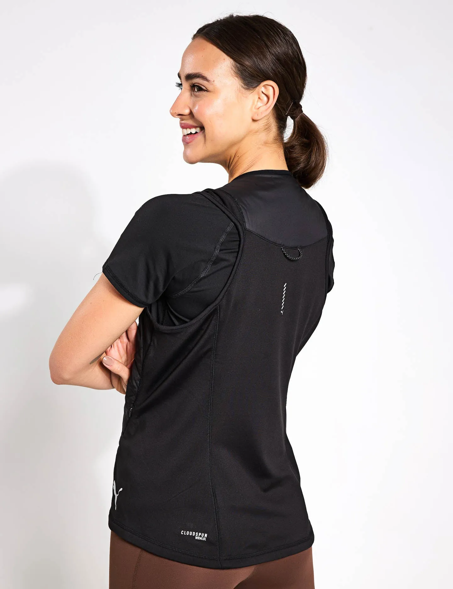 RUN CLOUDSPUN WRMLBL Padded Vest - Puma Black