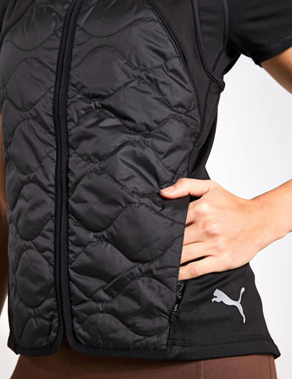 RUN CLOUDSPUN WRMLBL Padded Vest - Puma Black