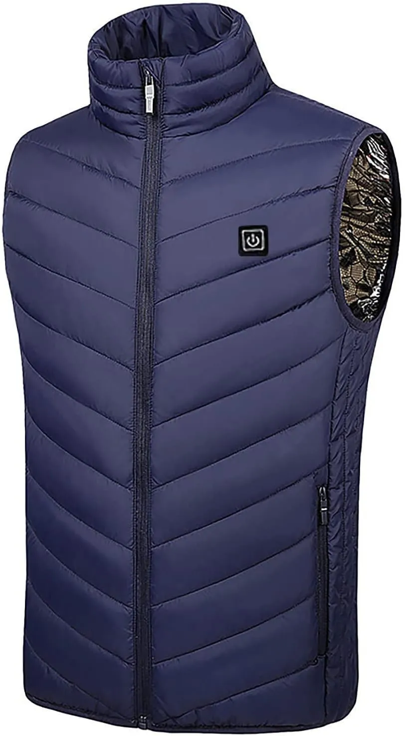 SEAOPEN Heated Vest for Men Women Plus Size Lightweight Heated Jackets Adjustable Electric Heating Vest with Pockets