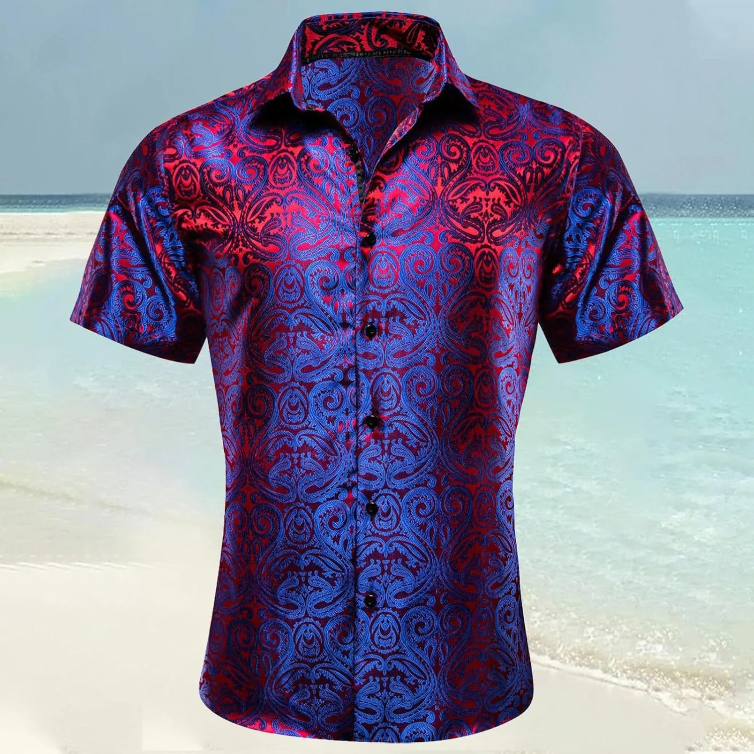 Short Sleeve Shirts for Men Casual Graphic Loose Fit Custom Shirt Summer Big and Tall Shirt Fashion Beach Holiday T-Shirt