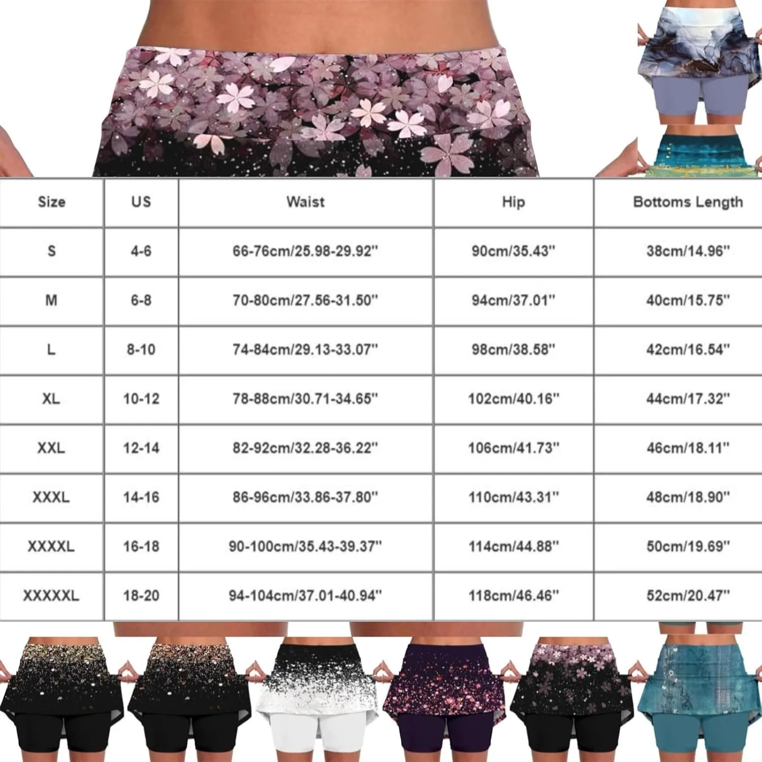 Skorts for Women with Pockets High Waist Tummy Control Womens Yoga Shorts Casual Athletic Tennis Mini Short Skirts