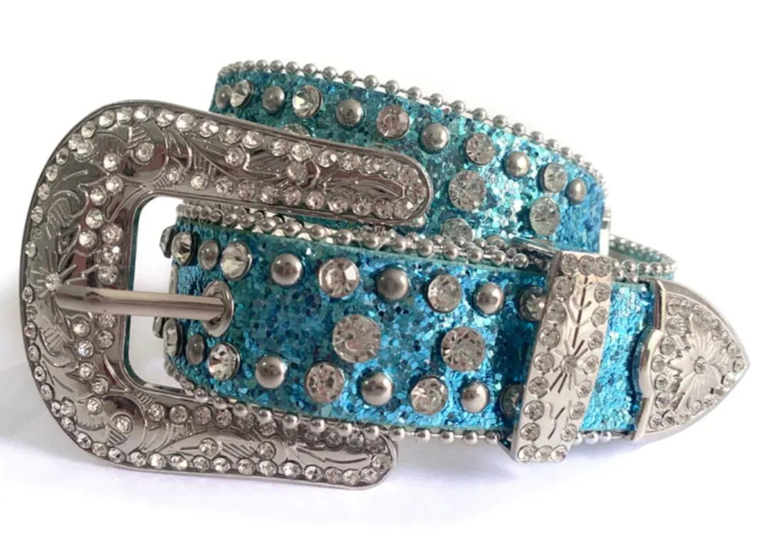 Sparkle rhinestone belt