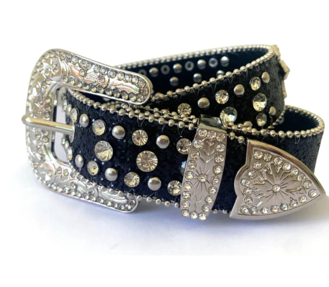 Sparkle rhinestone belt
