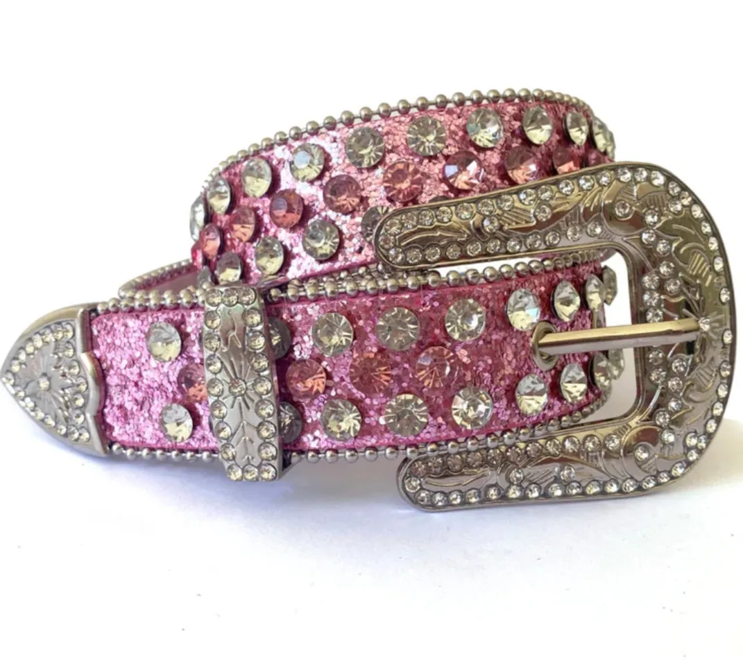 Sparkle rhinestone belt