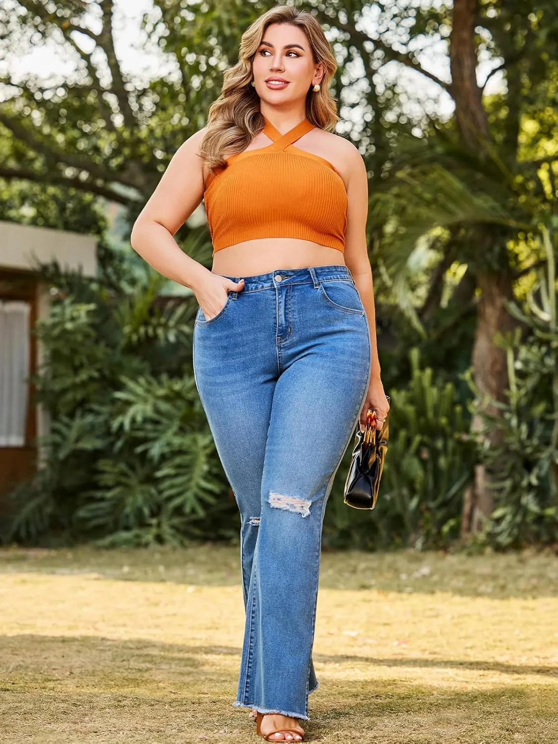Stretchy Bootcut Jeans for Women High Waisted Jeans for Women with Pockets ??Standard??
