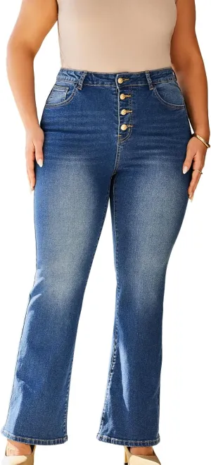 Stretchy Bootcut Jeans for Women High Waisted Jeans for Women with Pockets ??Standard??