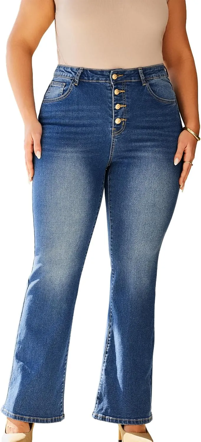 Stretchy Bootcut Jeans for Women High Waisted Jeans for Women with Pockets ??Standard??