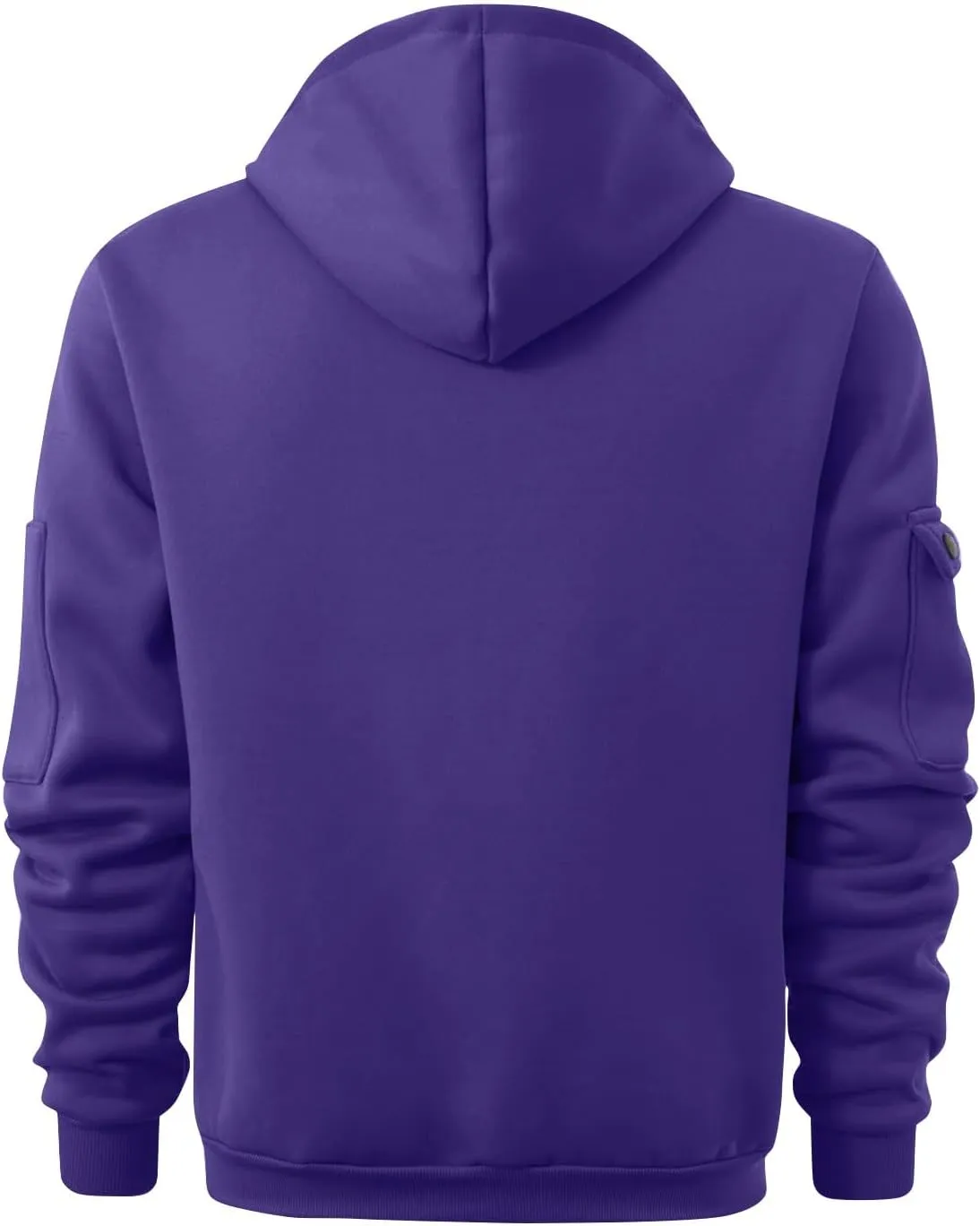 Sweatshirt Mens 1/4 Zip Vintage Basic Military Drawstring Mens Sweatshirt Lightweight Comfort Hoodie with Pockets