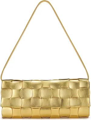 SWEETV CHUNLI Gold Clutch Purses for Women