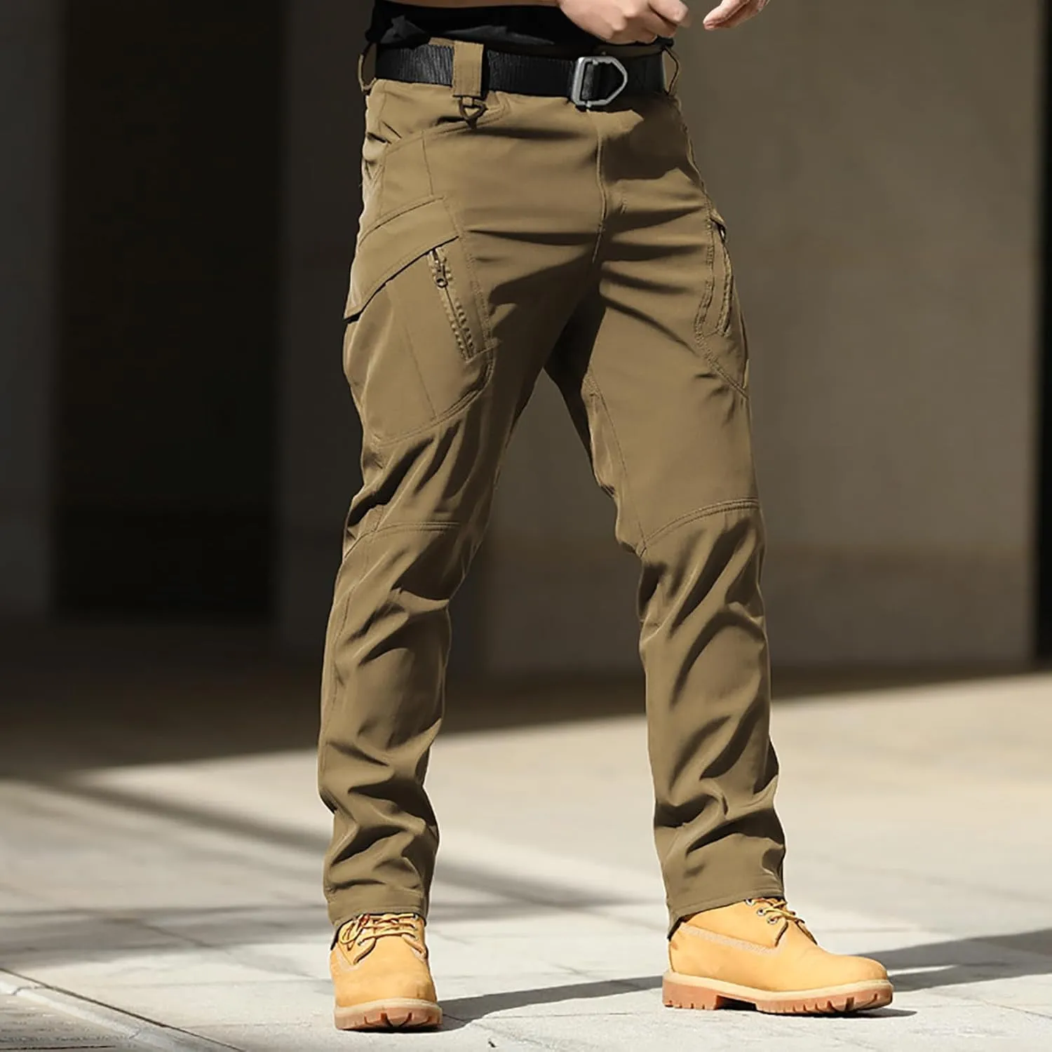 Tactical Waterproof Pants Men,Tactical Cargo Pants Outdoor Survival Camping Trouser Regular Fit Stretch Trouser