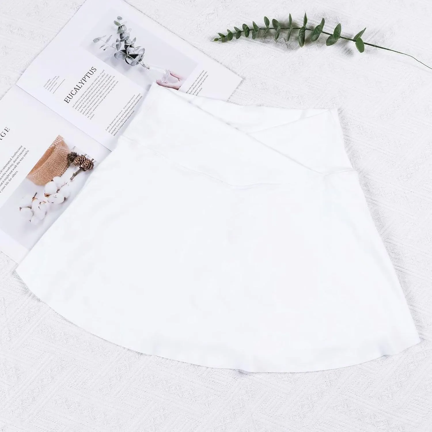Tennis Skirts for Women with Shorts Athletic Skorts High Waisted Skater Golf Skirt Crossover Yoga Shorts Pickleball Outfits