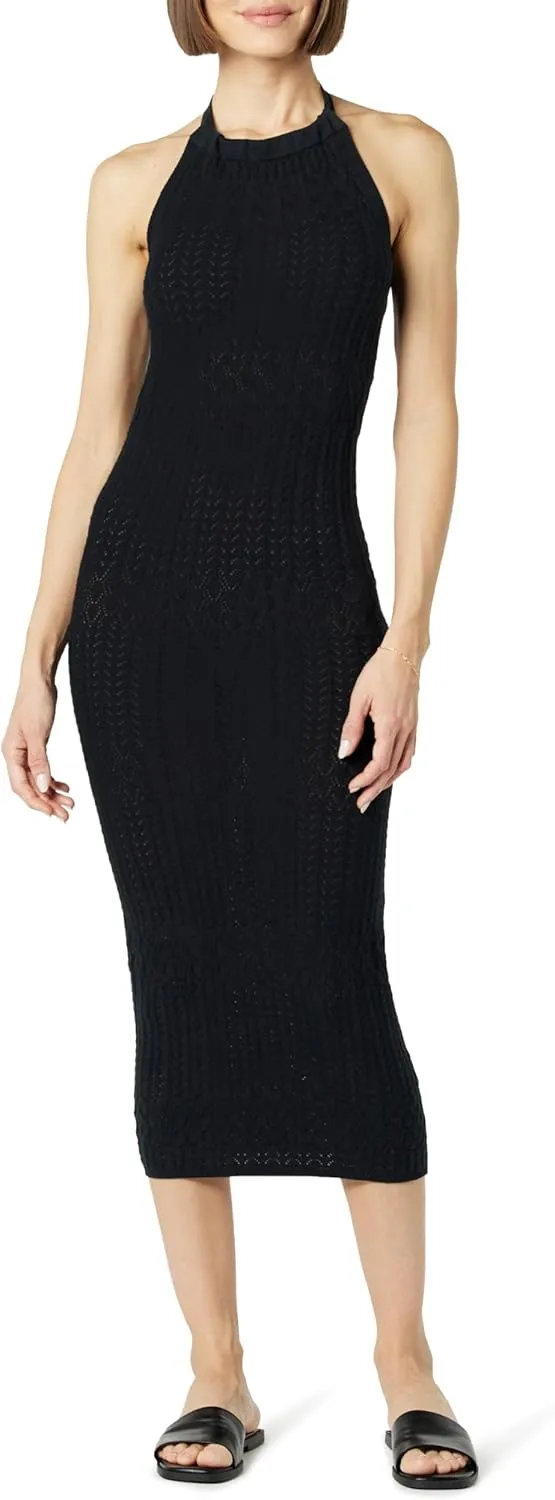 The Drop Women's Jayla Sleeveless Crochet Midi Dress