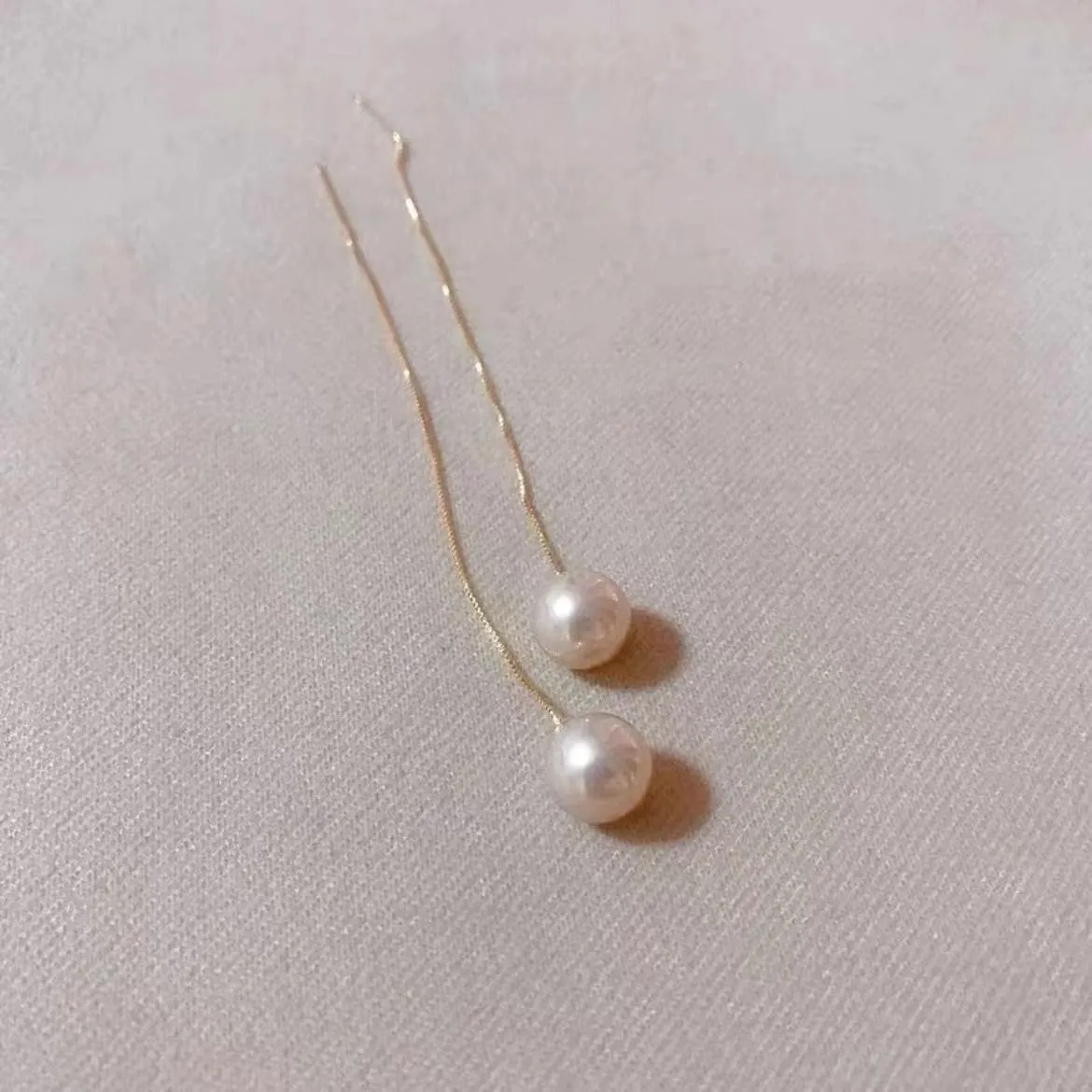 Threader Earrings Gold Chain Earrings for Women Long Tassel Earrings Pearl Threader Earrings Silver Dangle Earrings Jewelry Gifts