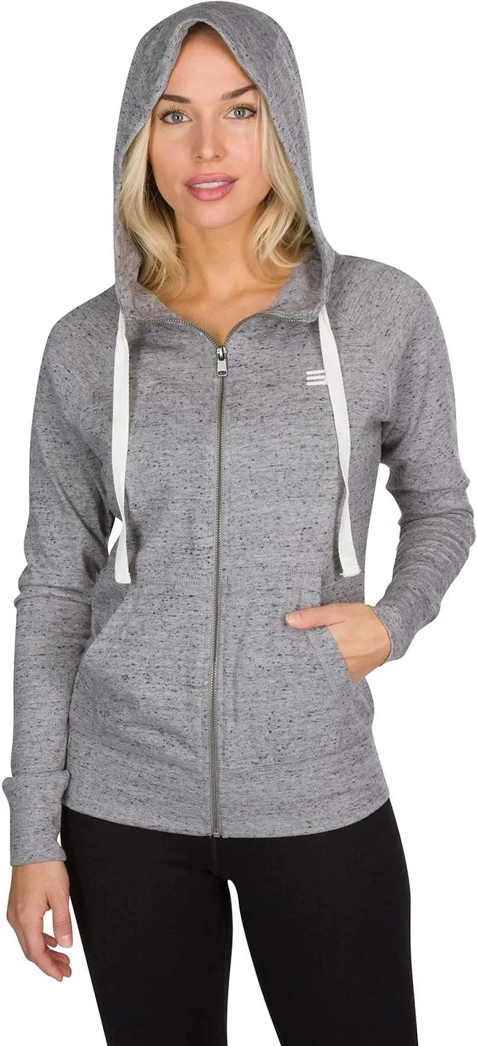 Three Sixty Six Dry Fit Sweatshirts for Women - Zip Up Hoodie Sweater Jacket with Dual Pockets
