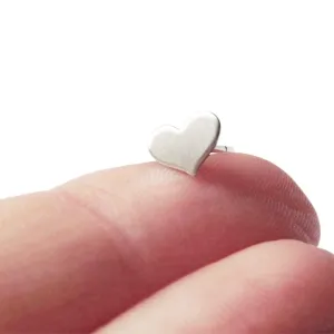 Tiny Heart Earrings,Small Heart Earrings,Heart Earrings,Matte Earrings,Stud Earrings,Valentines Earrings,Modern Jewelry,Minimalist,Gift