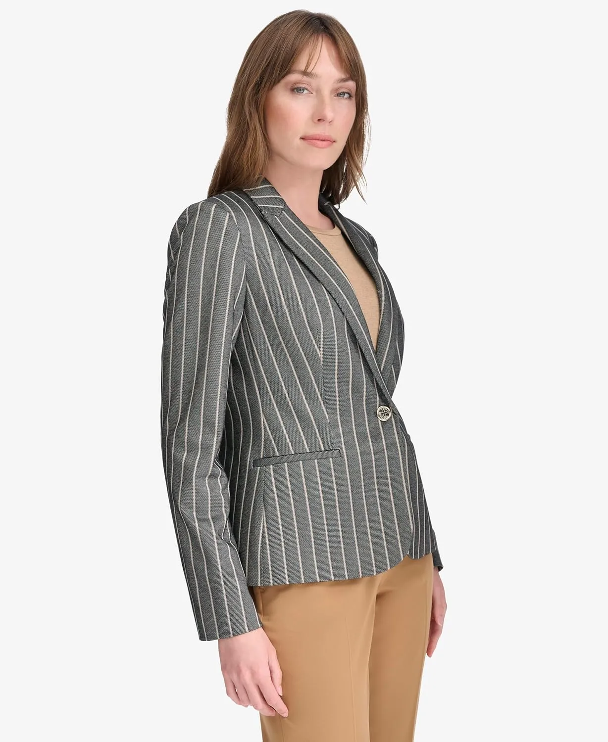 Tommy Hilfiger Women's Blazer  Business Jacket with Flattering Fit and Single-Button Closure