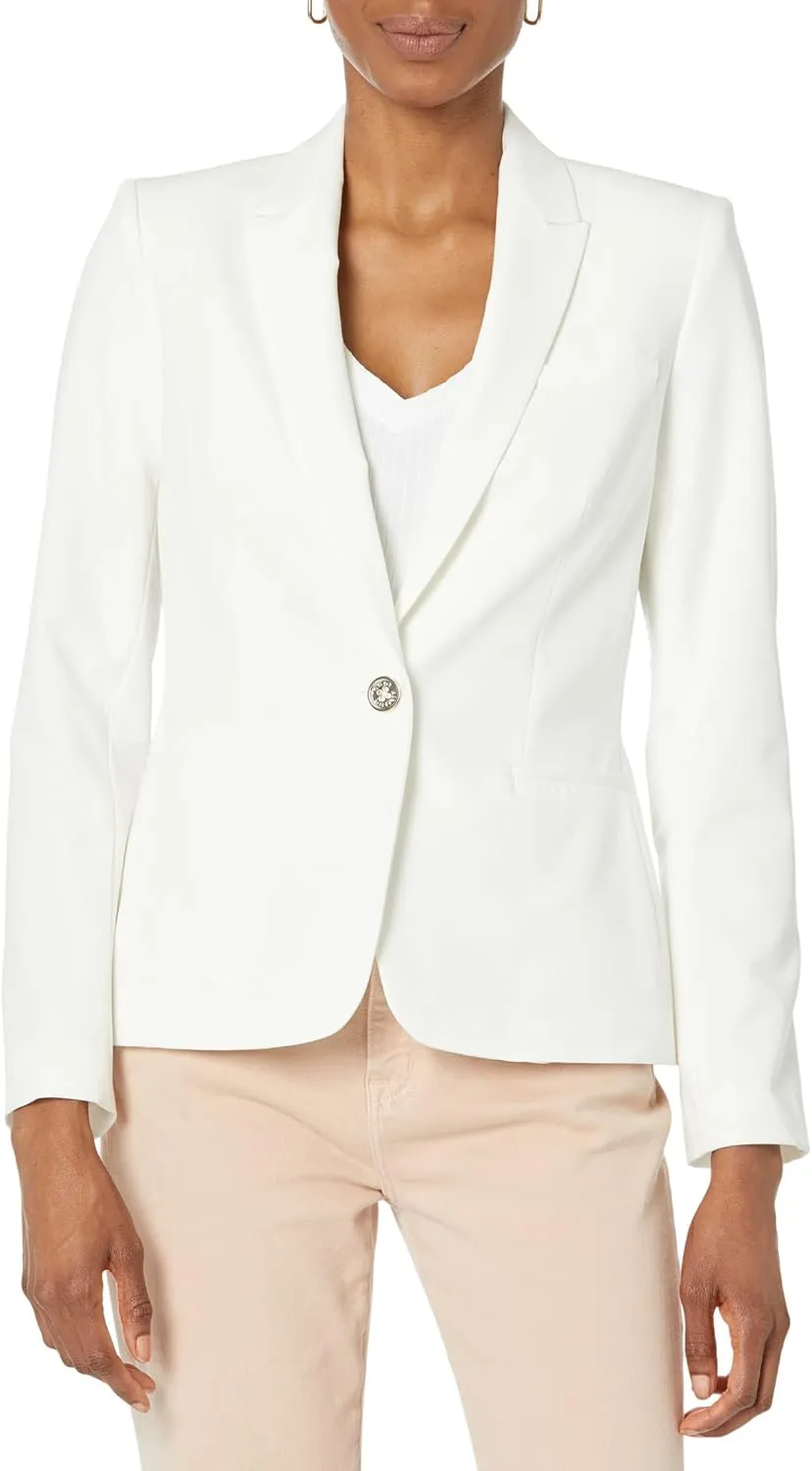 Tommy Hilfiger Women's Blazer  Business Jacket with Flattering Fit and Single-Button Closure