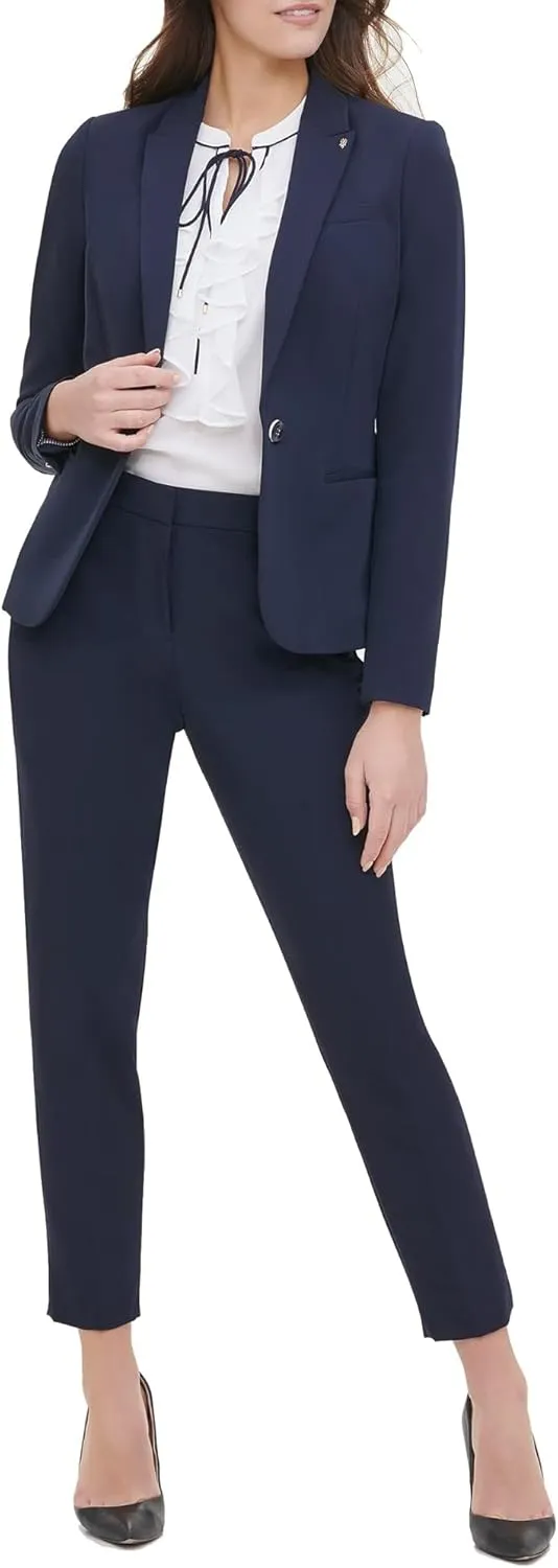 Tommy Hilfiger Women's Blazer  Business Jacket with Flattering Fit and Single-Button Closure