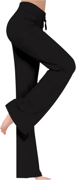 Track Athletic Yoga Pants for Women Fall Summer Rayon Loose Fit High Cut Pants Women 2025