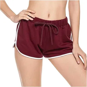Track Gym Yoga Shorts for Women Fall Summer Loose Fit High Cut Striped Pants Shorts Women 2025